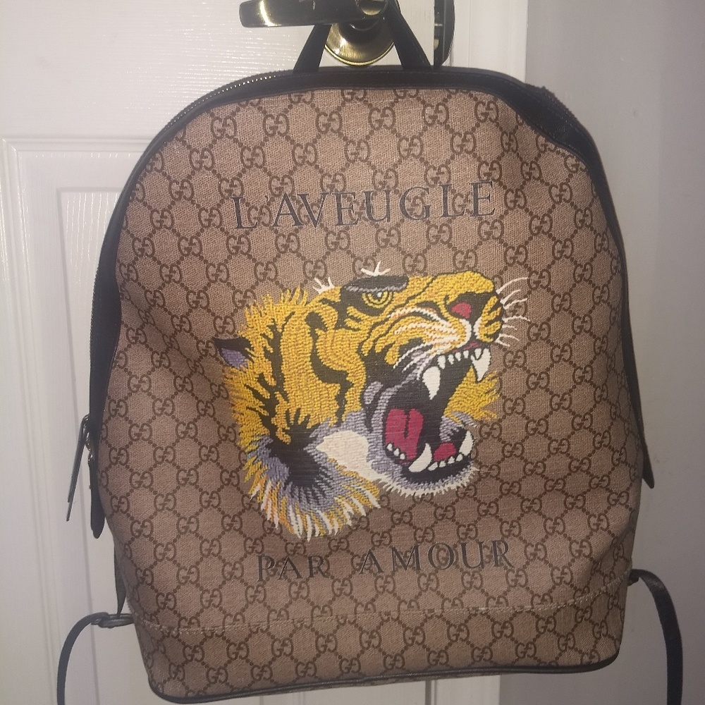 Gucci L'AVEUGLE PAR AMOUR Backpack **Authentic**